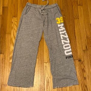 Pink mizzou sweatpants